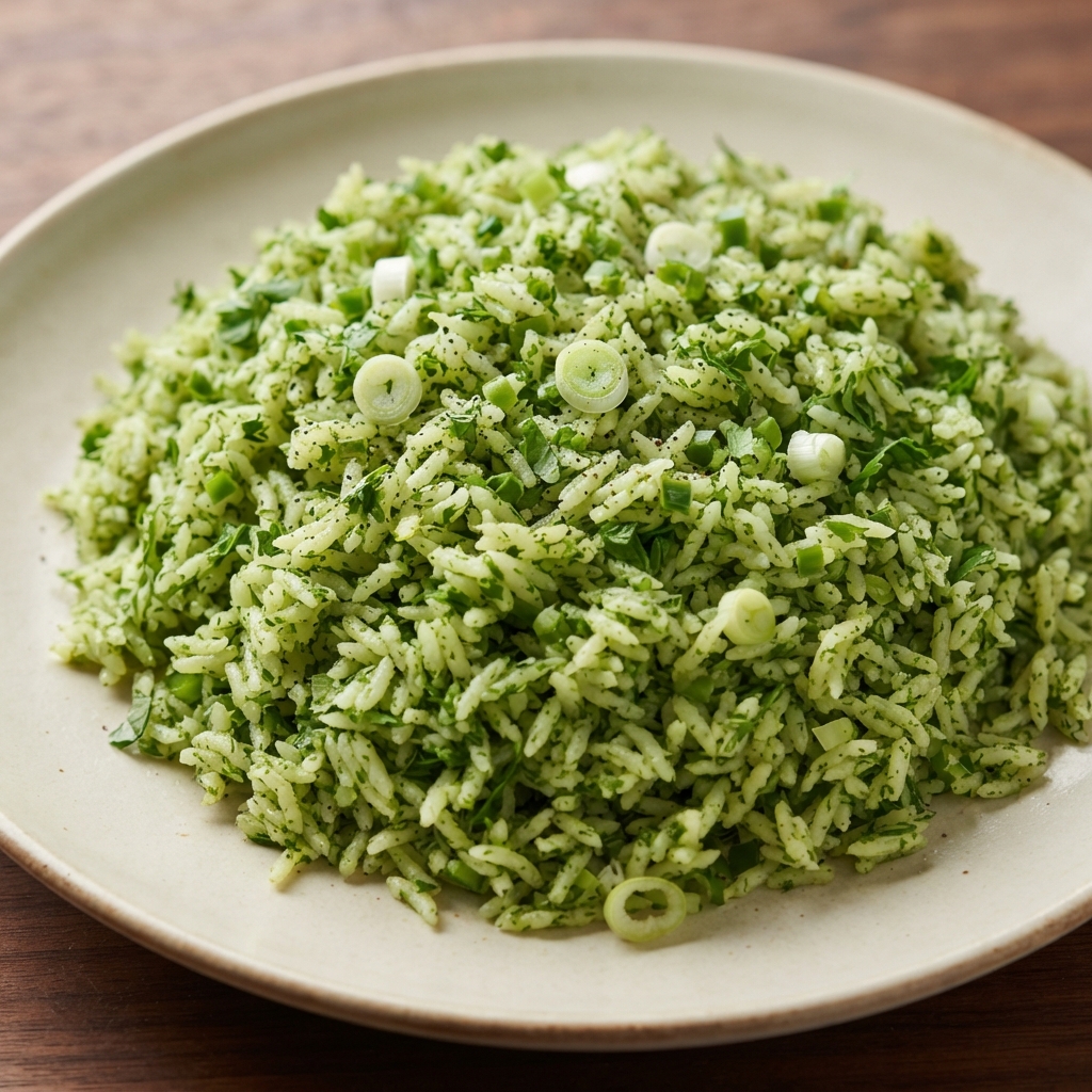 Herbed Green Rice with Jalapeño and Scallions