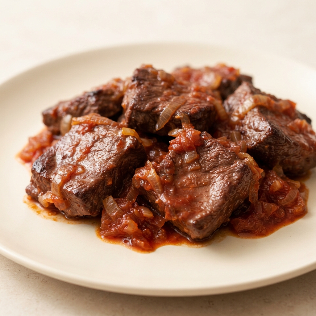 Tanya's Braised Boneless Short Ribs in Tangy Tomato Glaze