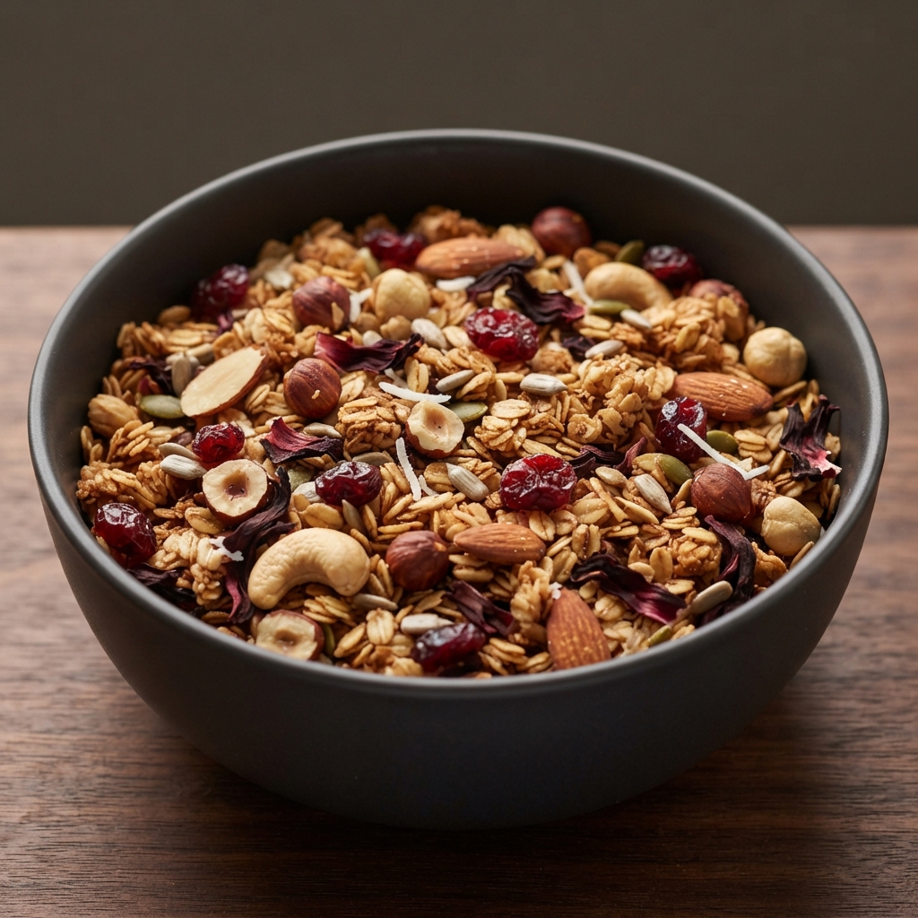 Cranberry-Hibiscus Granola