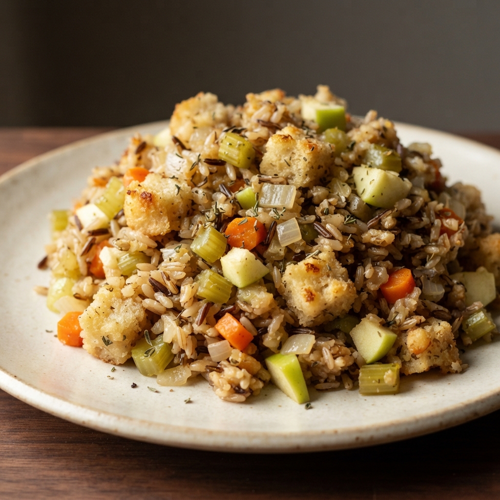 Apple and Wild Rice Stuffing