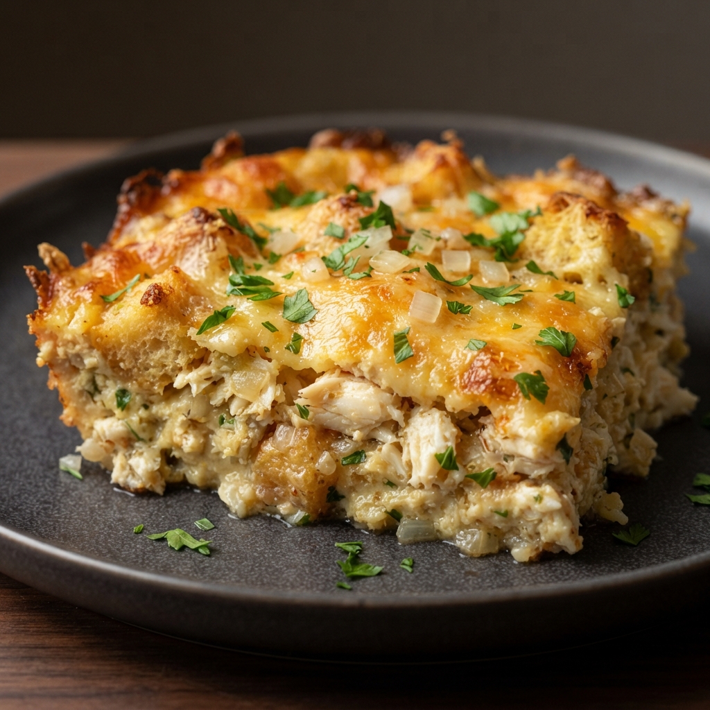 Cheesy Crab Brunch Bake