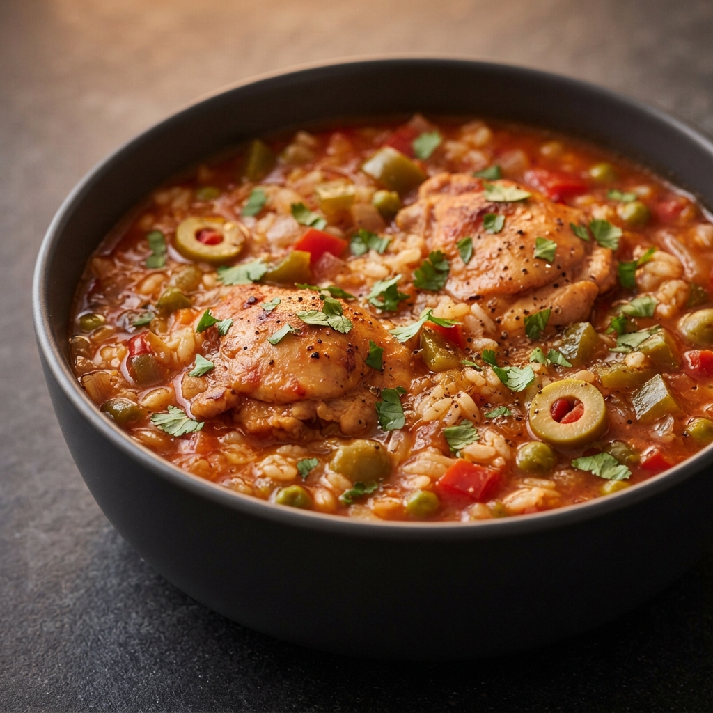 Puerto Rican Chicken Asopao (Rice Stew)