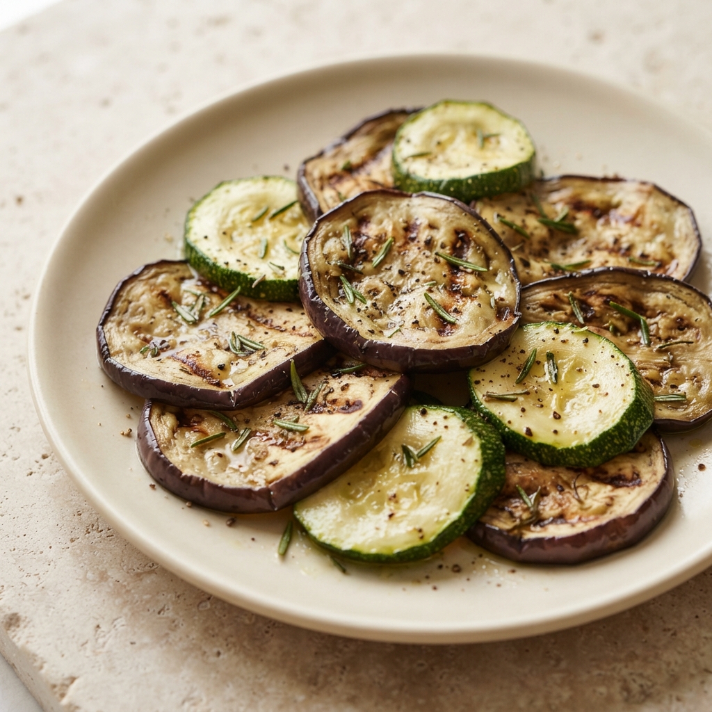 Grilled Eggplant and Zucchini