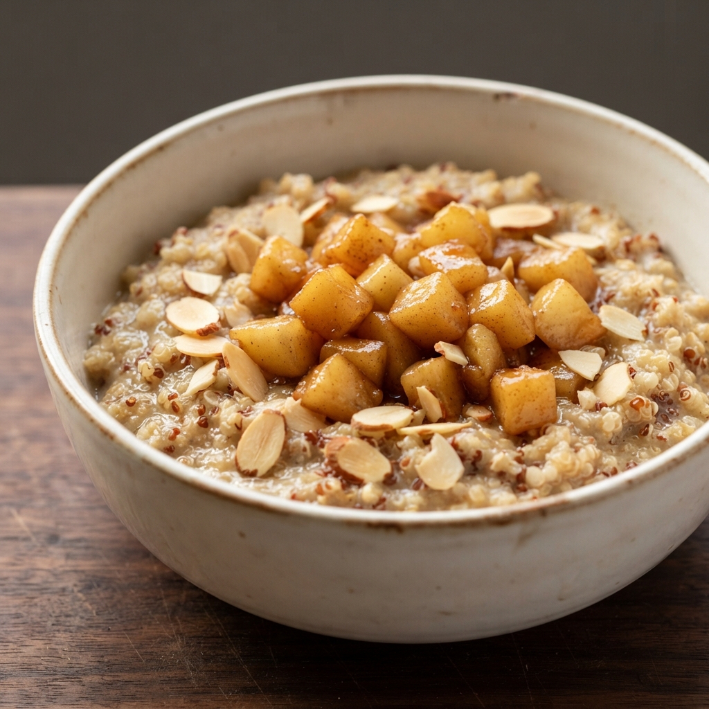 Cinnamon-Apple Quinoa Breakfast Porridge