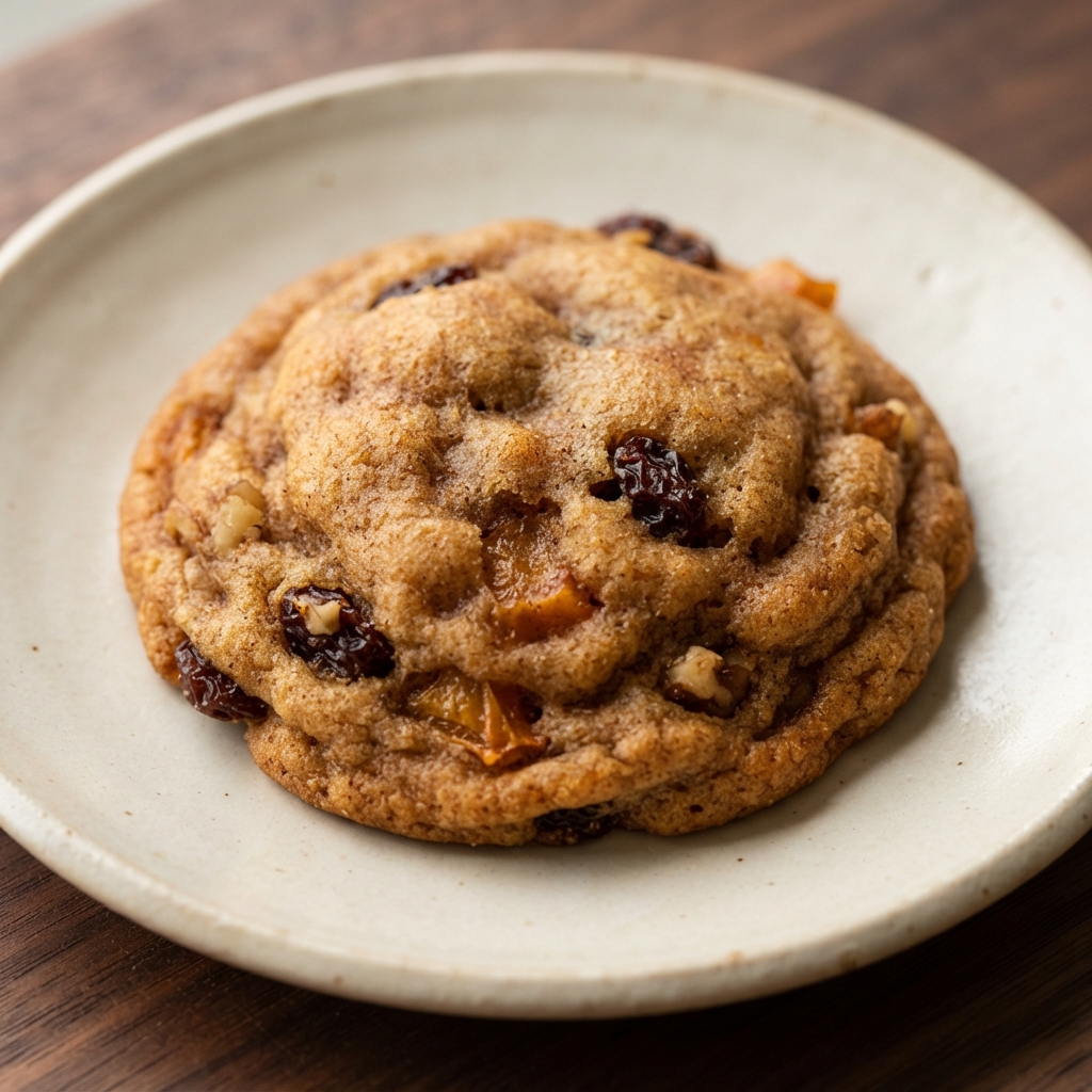Spiced Persimmon and Raisin Drop Cookies