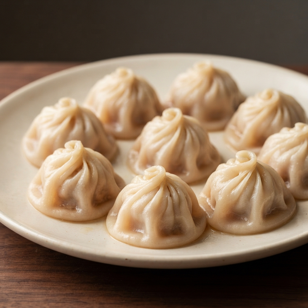 Steamed Chicken and Ginger Soup Dumplings (Chinese-Style)