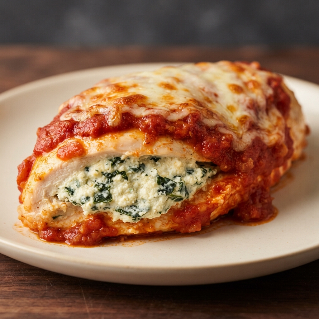 Maria's Ricotta-Spinach Stuffed Chicken