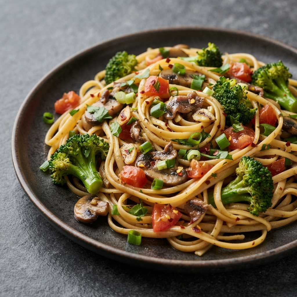 Linguine with Garlic and Anchovies