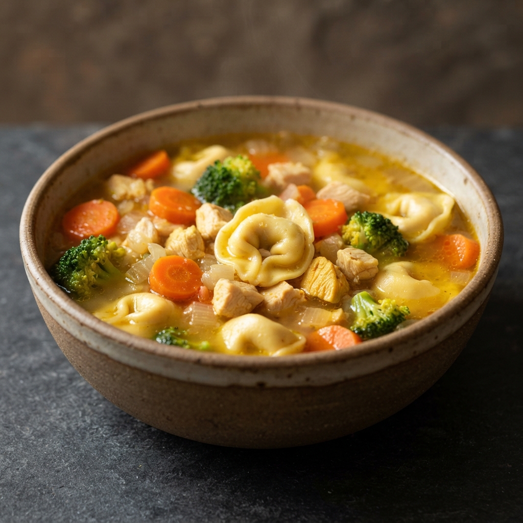 Golden State Chicken Tortellini Soup