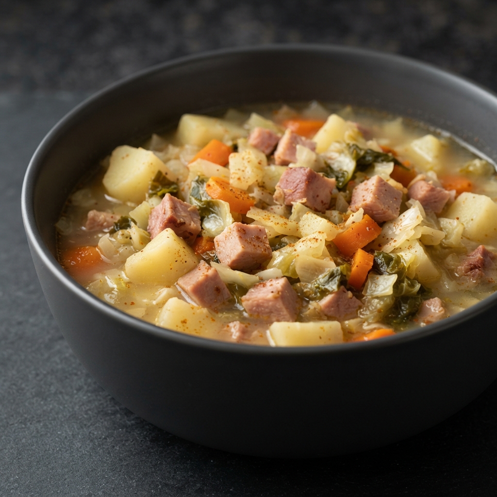 Rustic Ham and Autumn Vegetable Stew