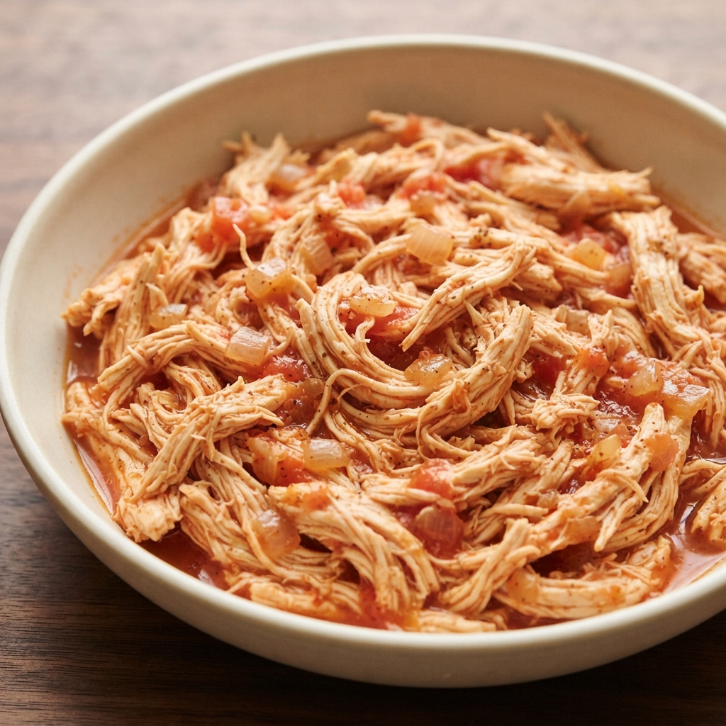 Sarah's Quick Shredded Chicken for Tacos