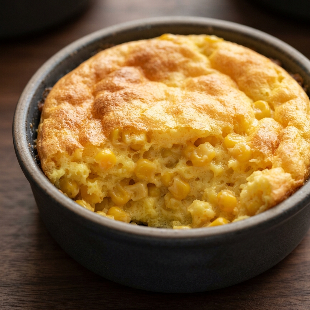 Homemade Corn Custard Soufflé