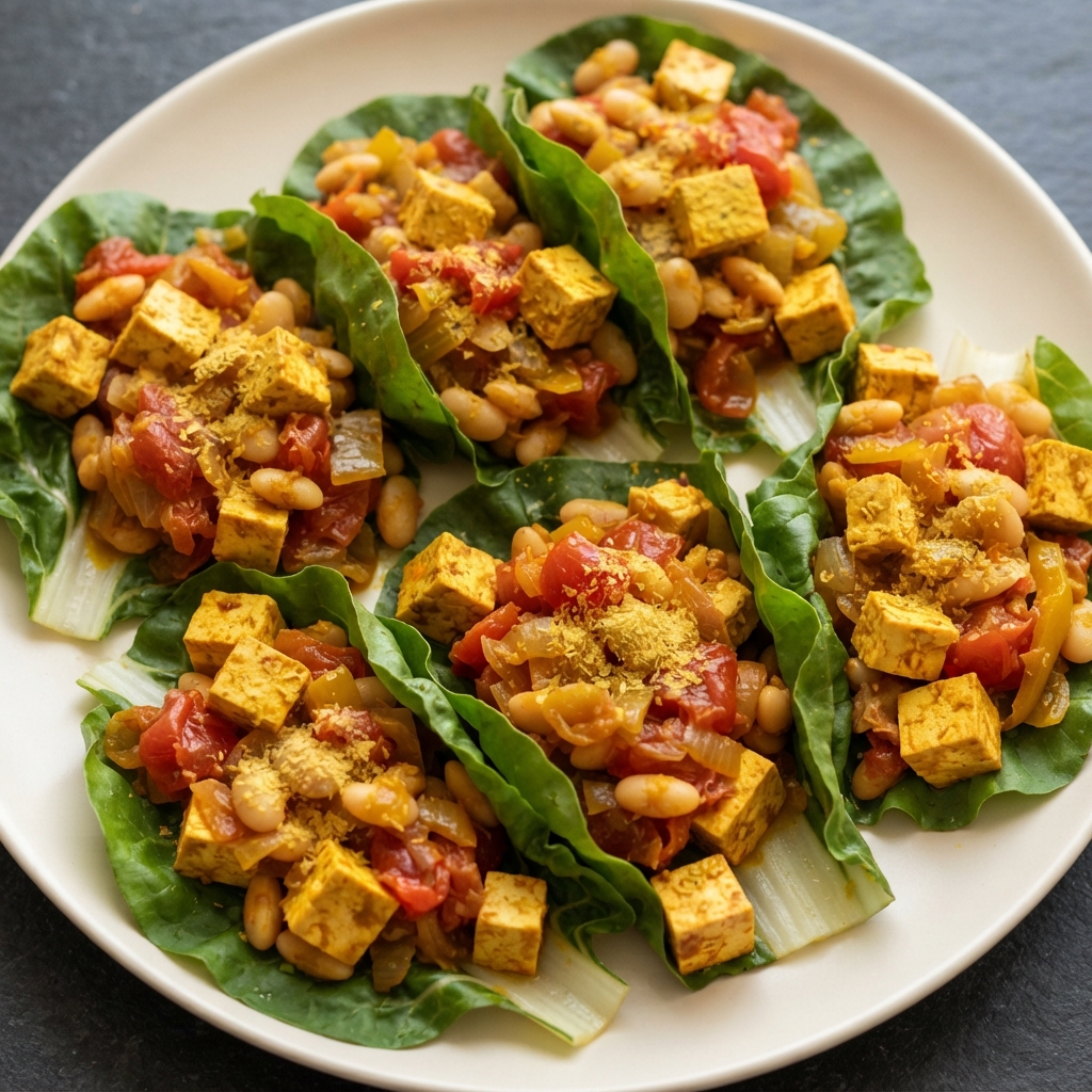 Plant-Based Tofu and Bean Tacos