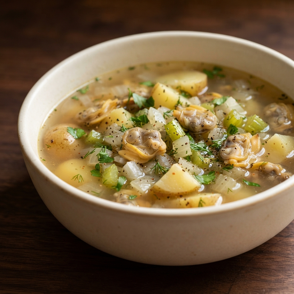 Clear-Broth Rhode Island Clam Chowder