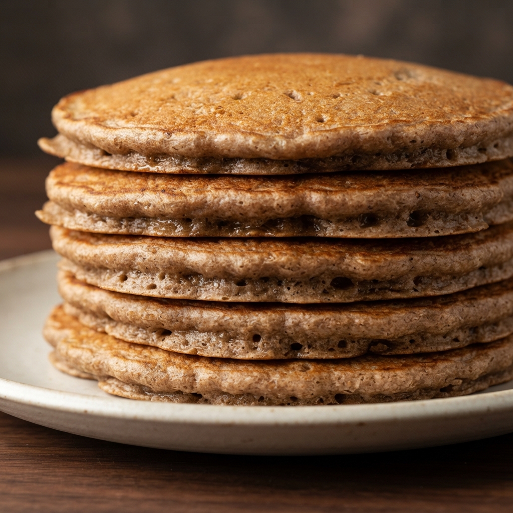 Buckwheat Sourdough Pancakes with Ginger