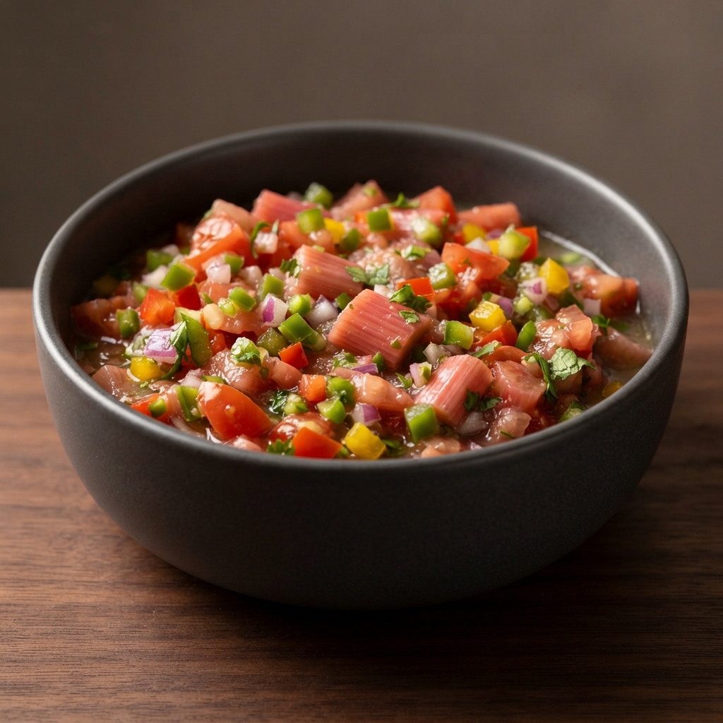 Tangy Rhubarb Salsa