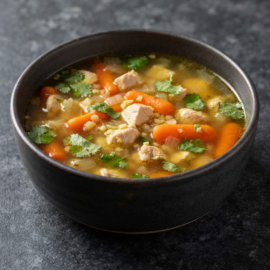 Speedy Chicken Broth Soup