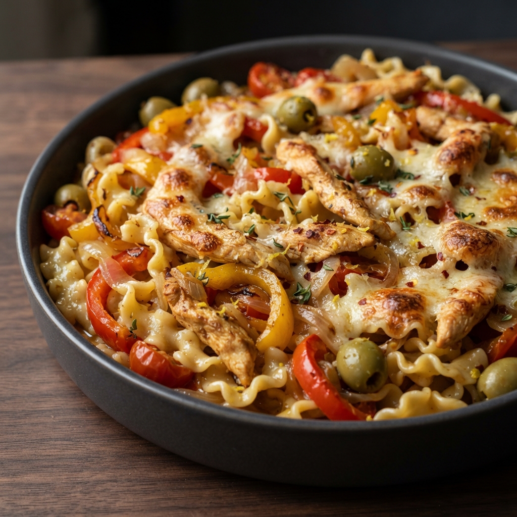 Mediterranean Chicken & Pepper Bake