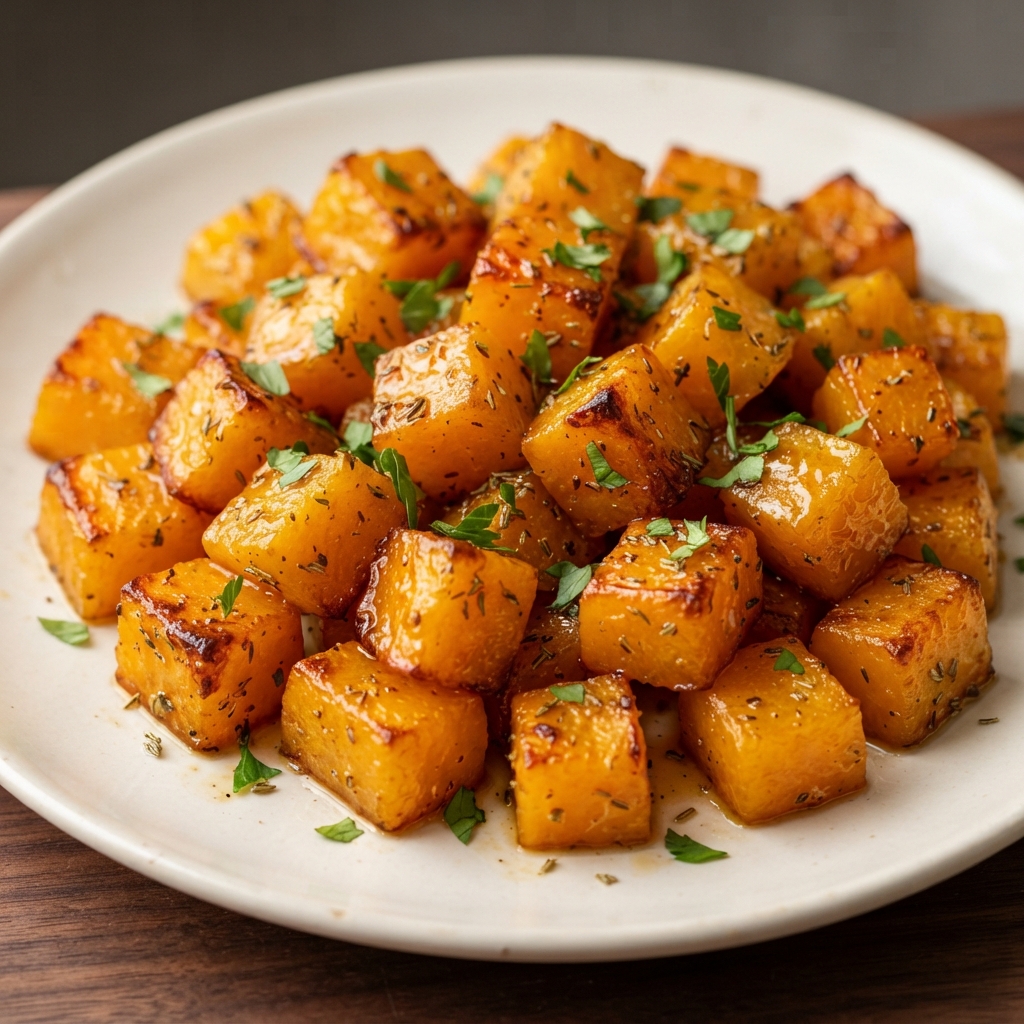 Spicy Hot Honey Roasted Butternut Squash