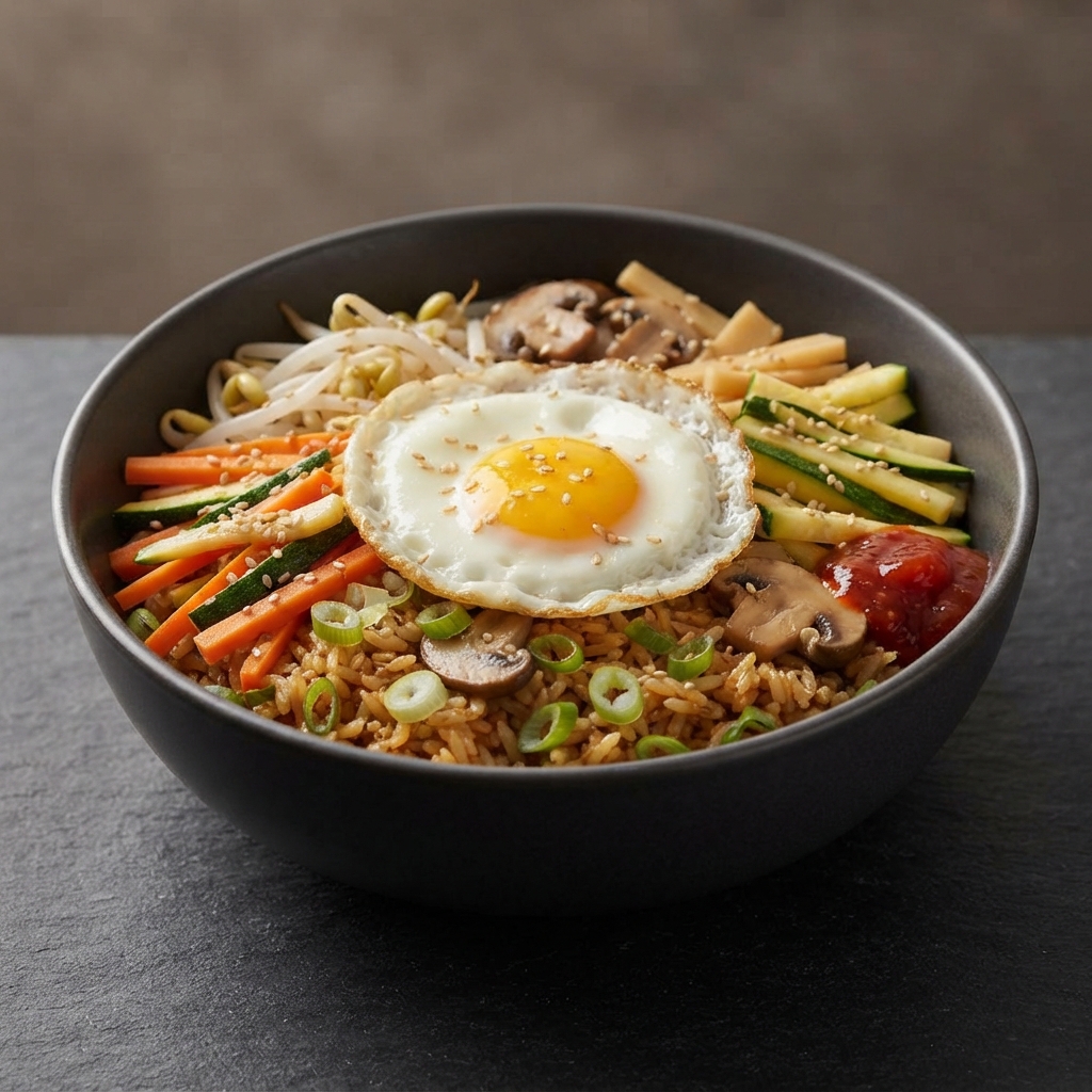 Veggie Bibimbap Rice Bowl