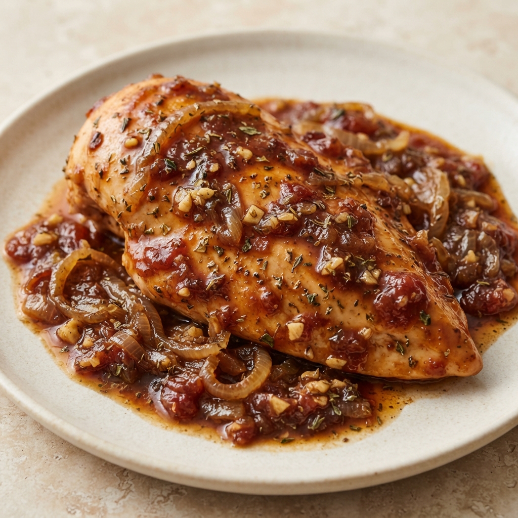Crockpot Balsamic Chicken Breasts