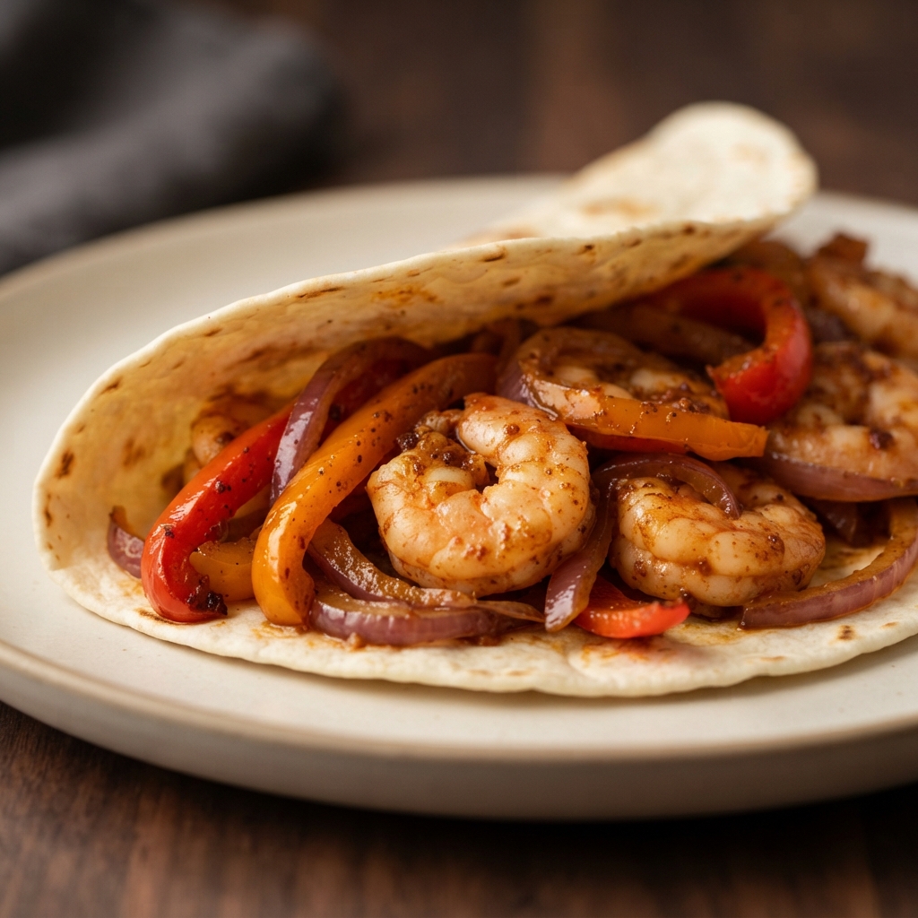 Chili-Lime Shrimp Fajitas