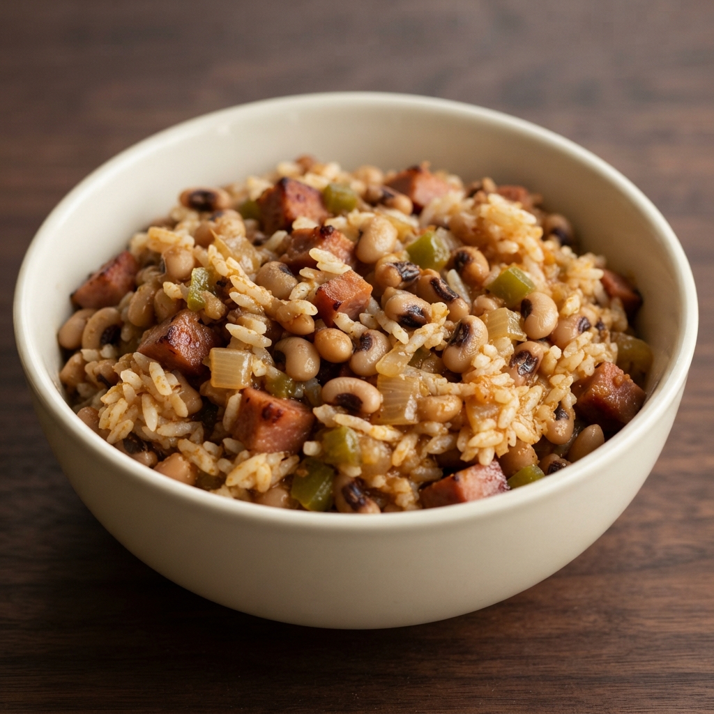 Rice with Black‑Eyed Peas and Ham