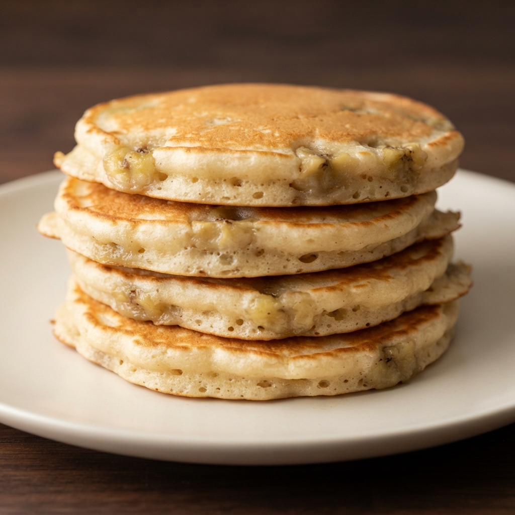 Quick Banana Buttermilk Pancakes