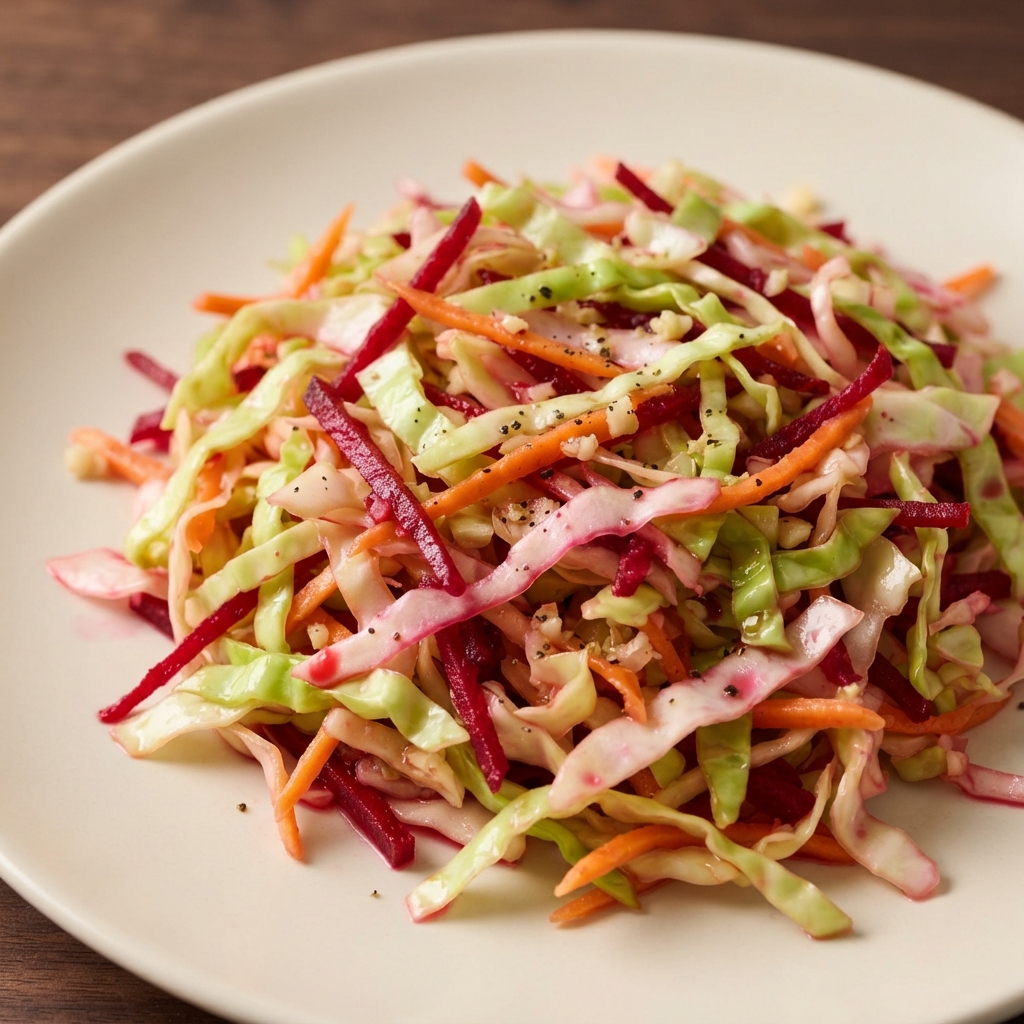 Russian-Style Cabbage and Beet Slaw