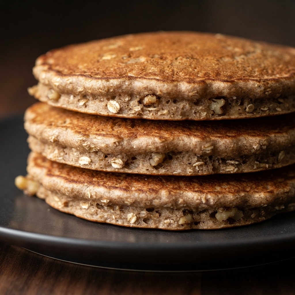 Whole Wheat Pancakes with Grains and Nuts