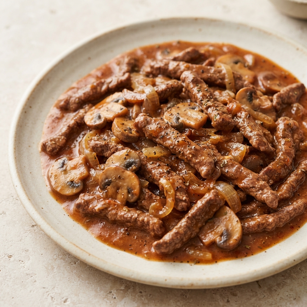 Baked Beef Stroganoff Casserole