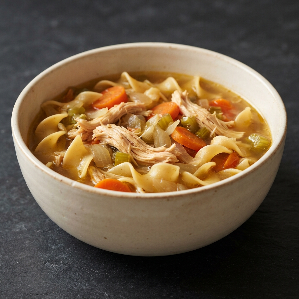 Great-Aunt Nina's Chicken with Homemade Noodles