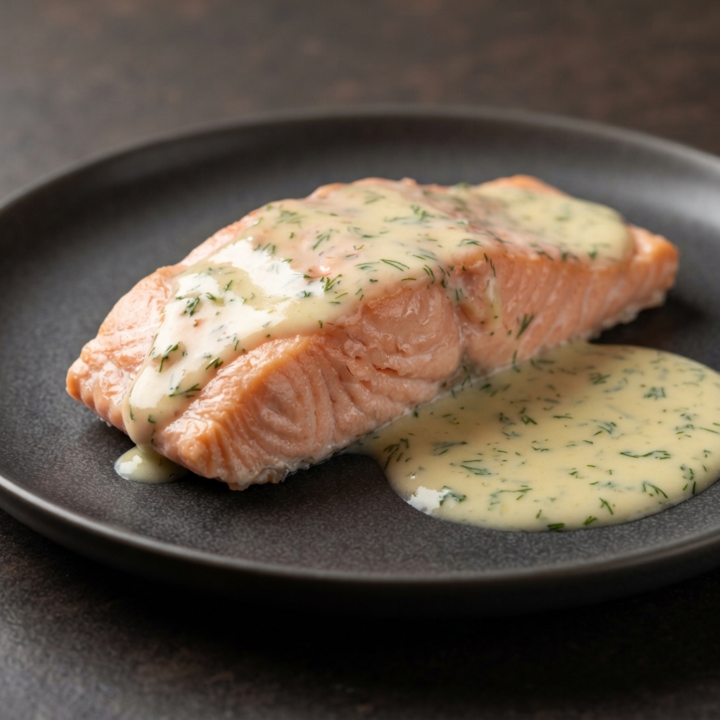 Lemon-Dill Poached Salmon Steaks
