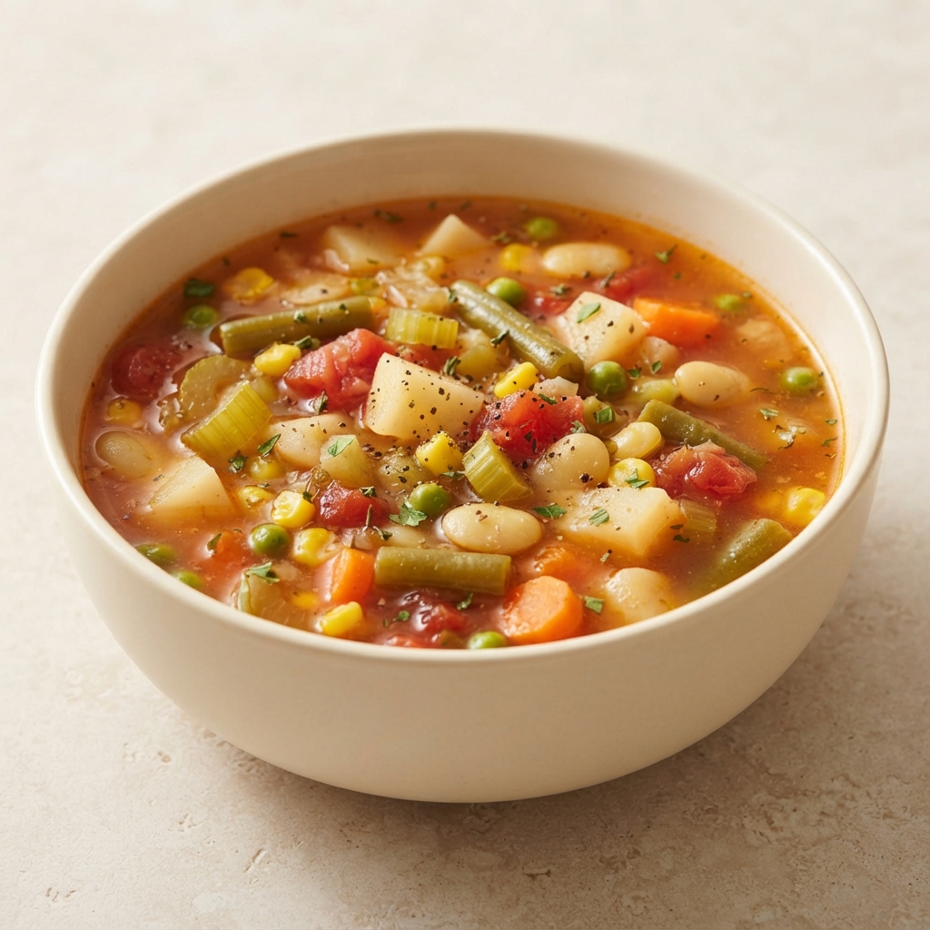 Pressure Cooker Frozen Veggie Soup