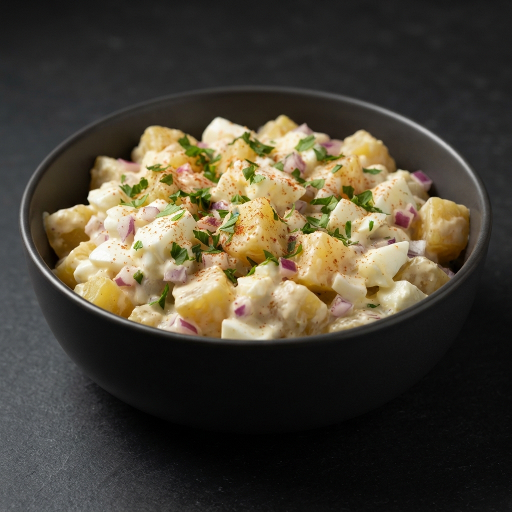Potato Salad with Deviled Egg Flair