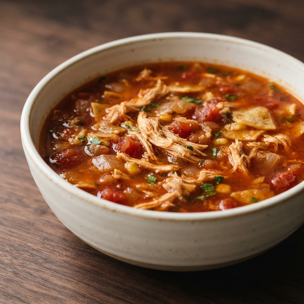 Hearty Chicken Tortilla Soup