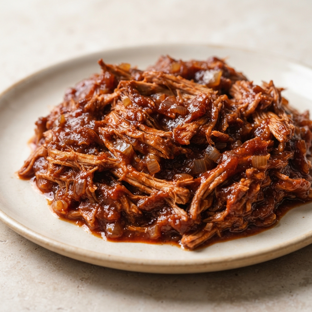 Sweet-and-Smoke Slow Cooker Pulled Pork Tenderloin