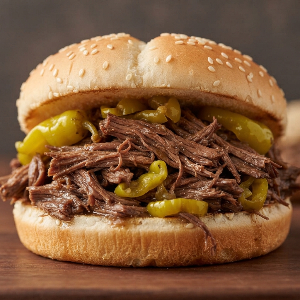 Classic Slow-Cooker Italian Beef Sandwiches