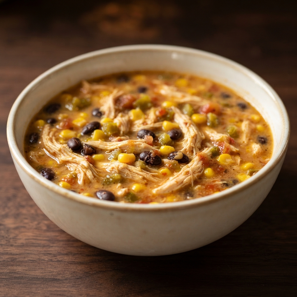 Rotisserie Chicken, Corn & Black Bean Soup