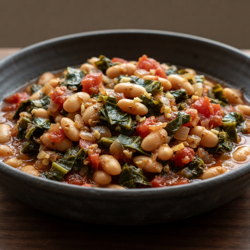 White Beans and Collard Greens Skillet