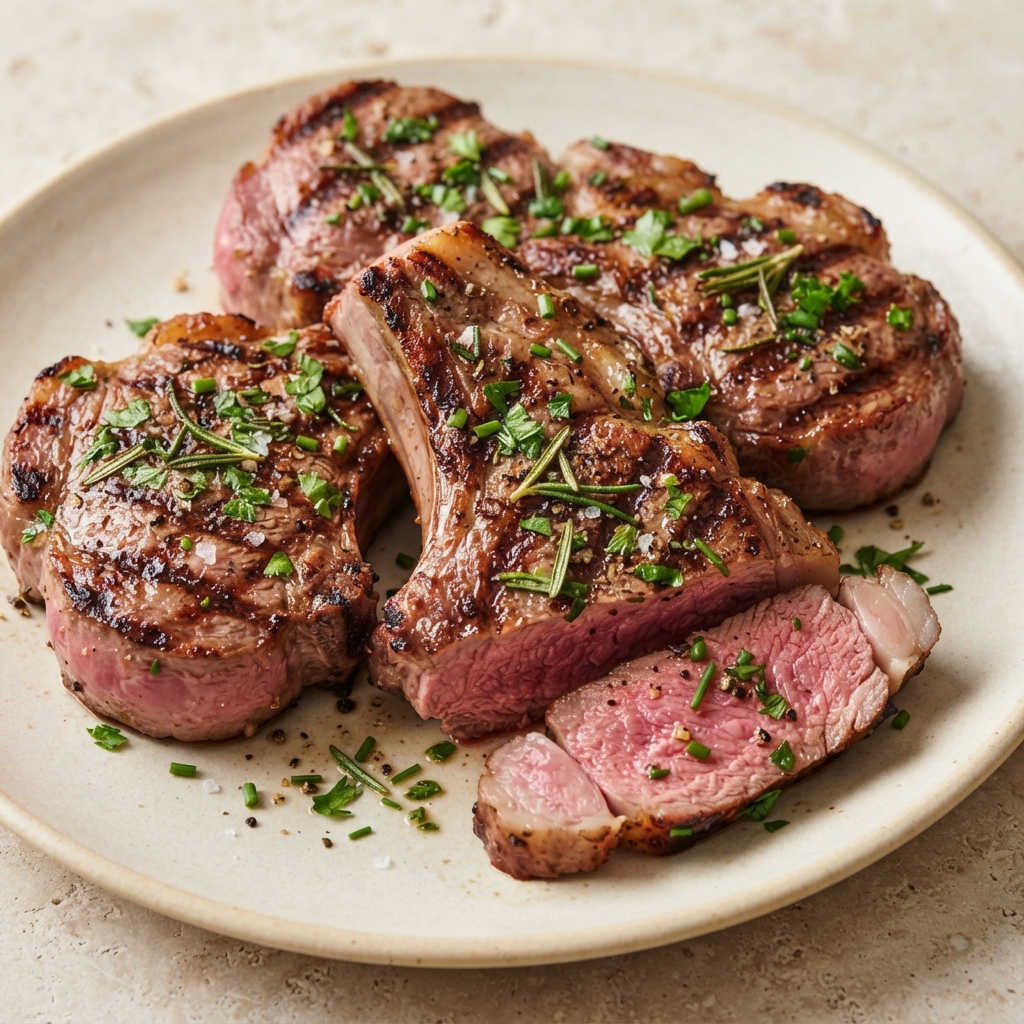 Herb-Kissed Grilled Lamb Loin Chops