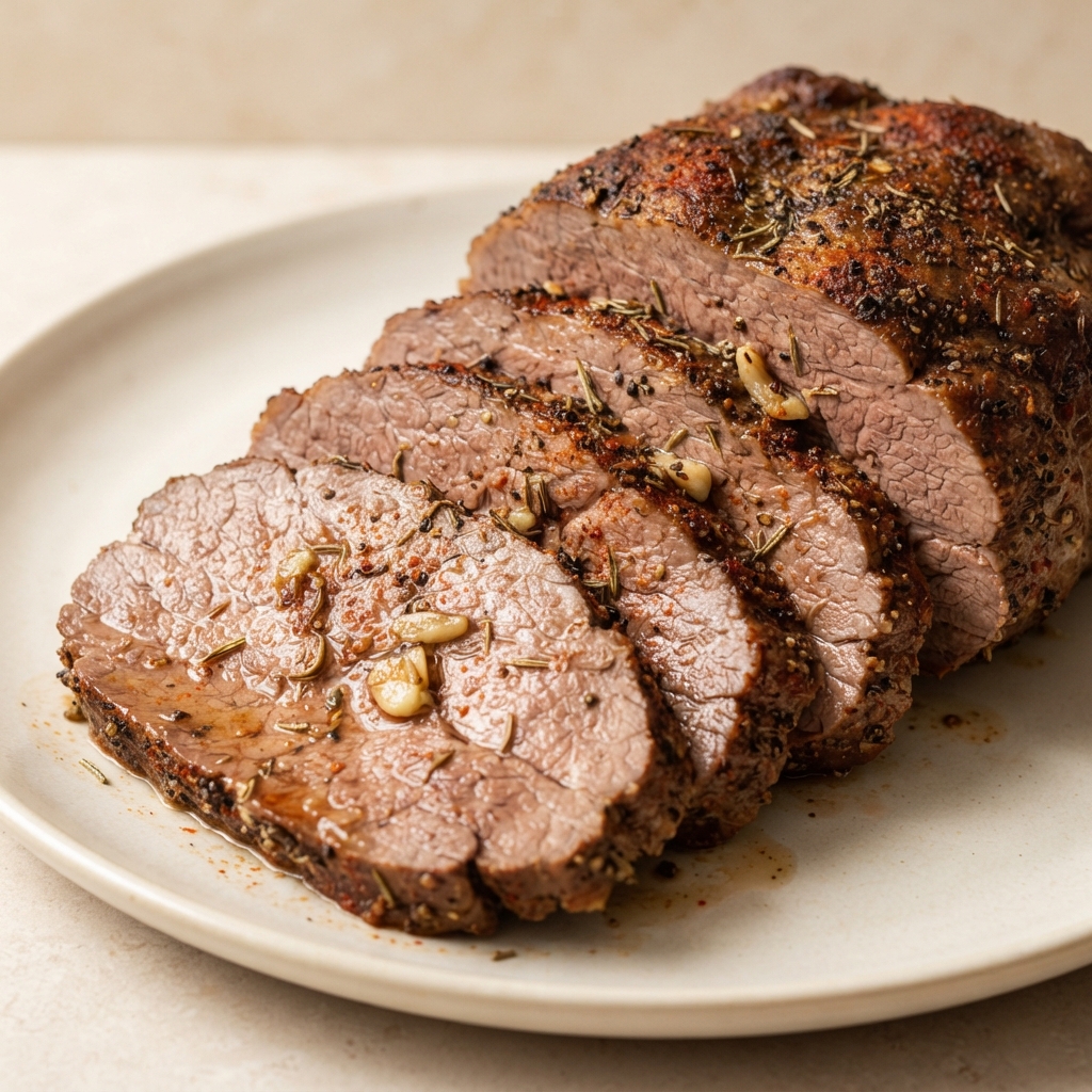 Slow-Cooked Barbecue Beef Rump Roast