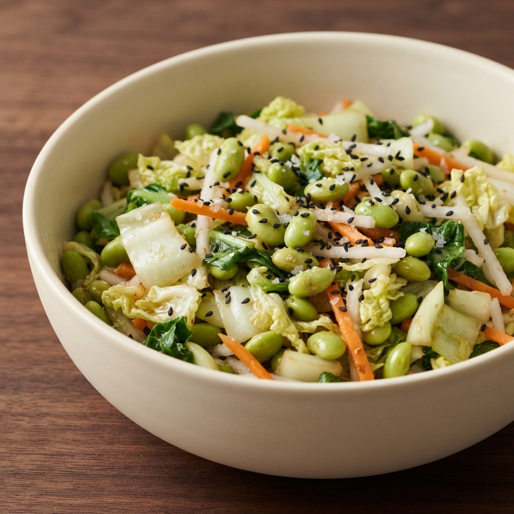 Crisp Edamame Napa Salad