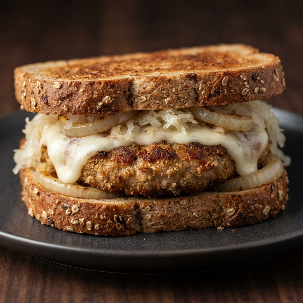 Reuben-Style Turkey Burgers