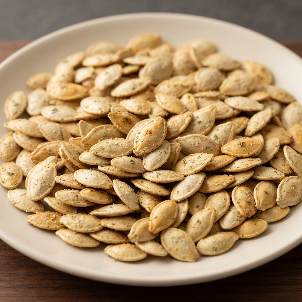 Oven-Roasted Pumpkin Seeds with Ranch Seasoning