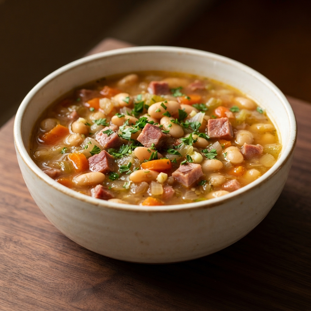 Ham Bone and White Bean Soup