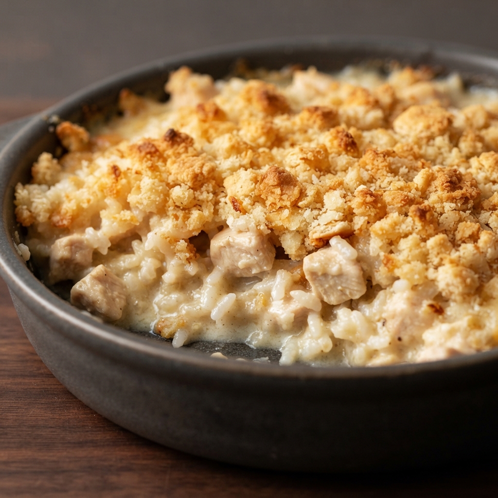 Creamy Chicken and Rice Casserole Bake
