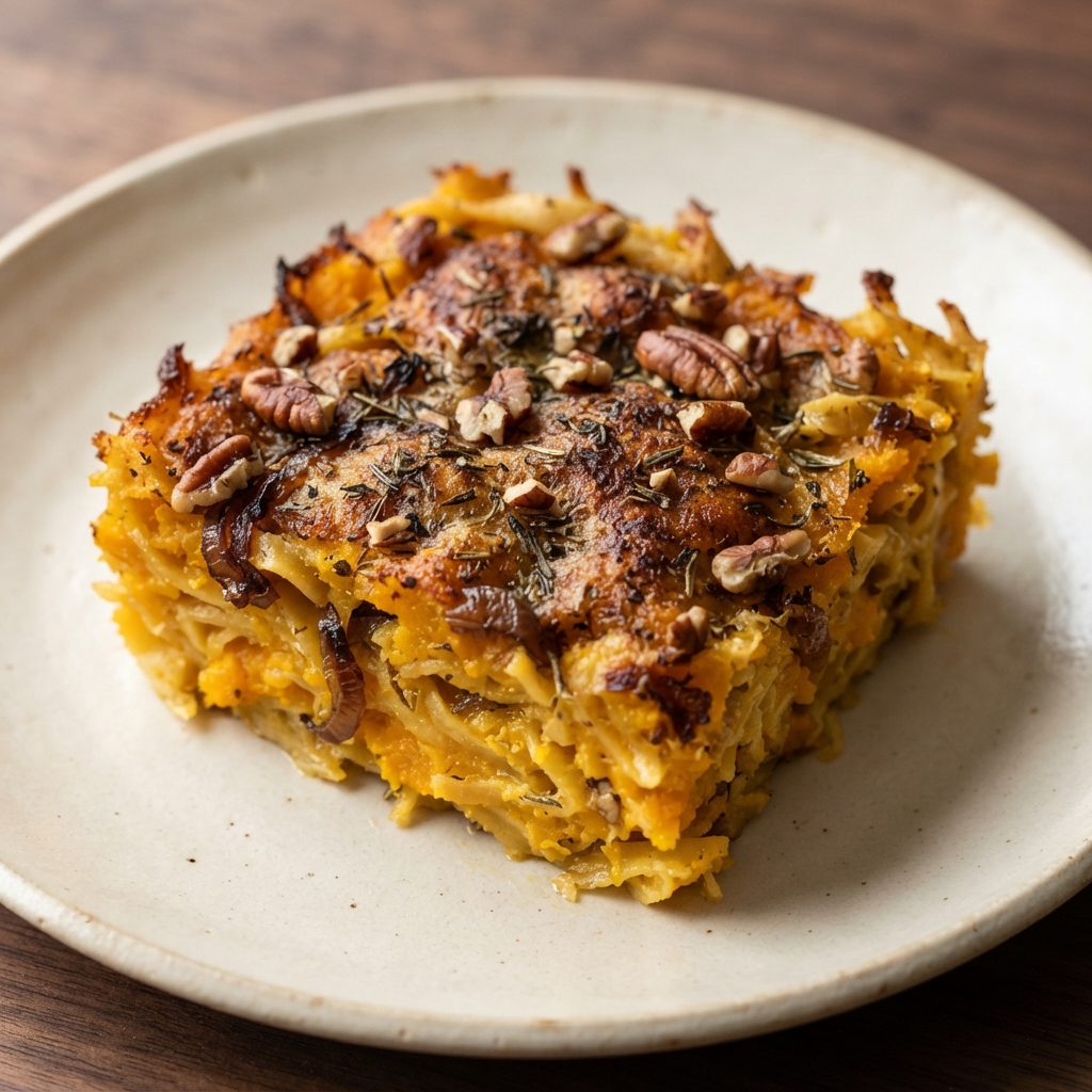 Butternut Squash Noodle Kugel, Version II
