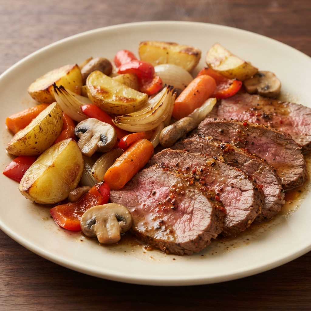 Roasted Top Sirloin with Vegetables
