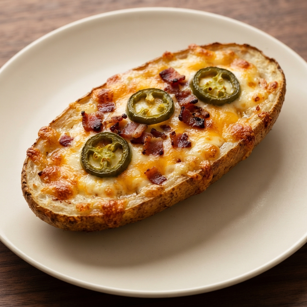 Jalapeño Popper–Stuffed Potato Skins